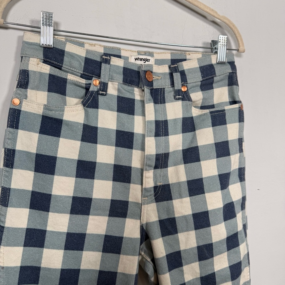 Wrangler Wrock 672 Gingham Cropped Jeans, Size 29, Great Condition! - Picture 4 of 15